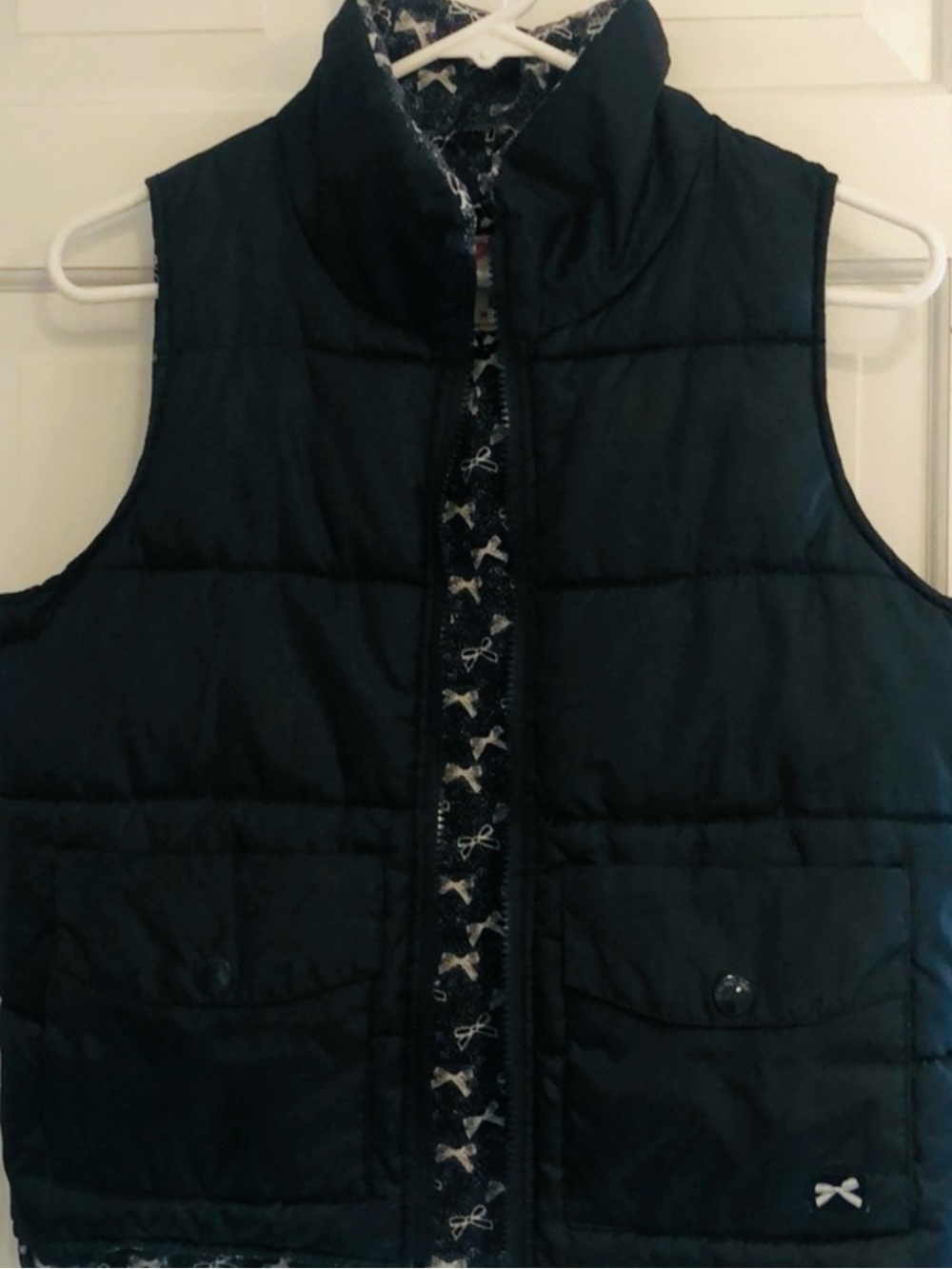 Short Tommy Girl Navy Vest